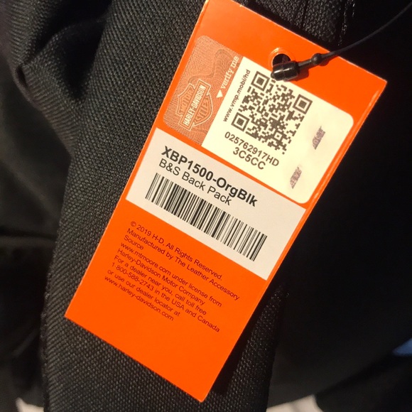 Harley Davidson Black Backpack Motor - Picture 8 of 10